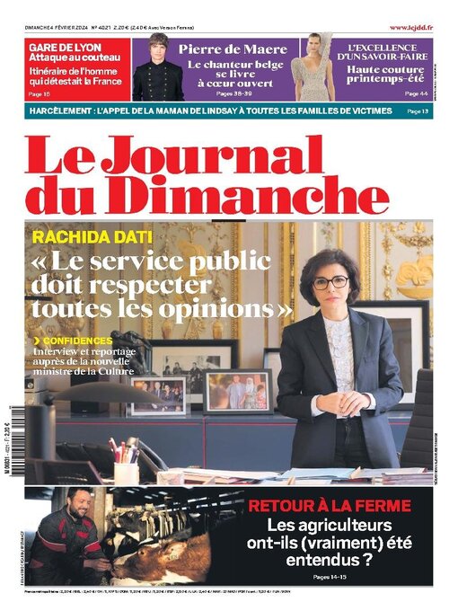 Title details for Le Journal du dimanche by Lagardere Media News - Available